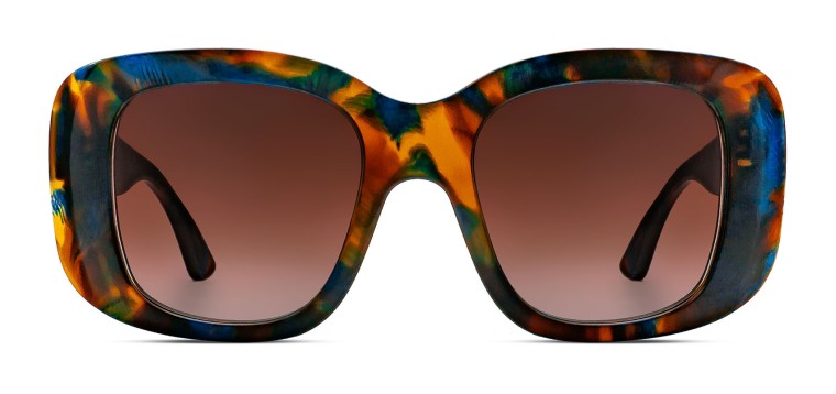 SWIMMY - Blue + Brown Pattern