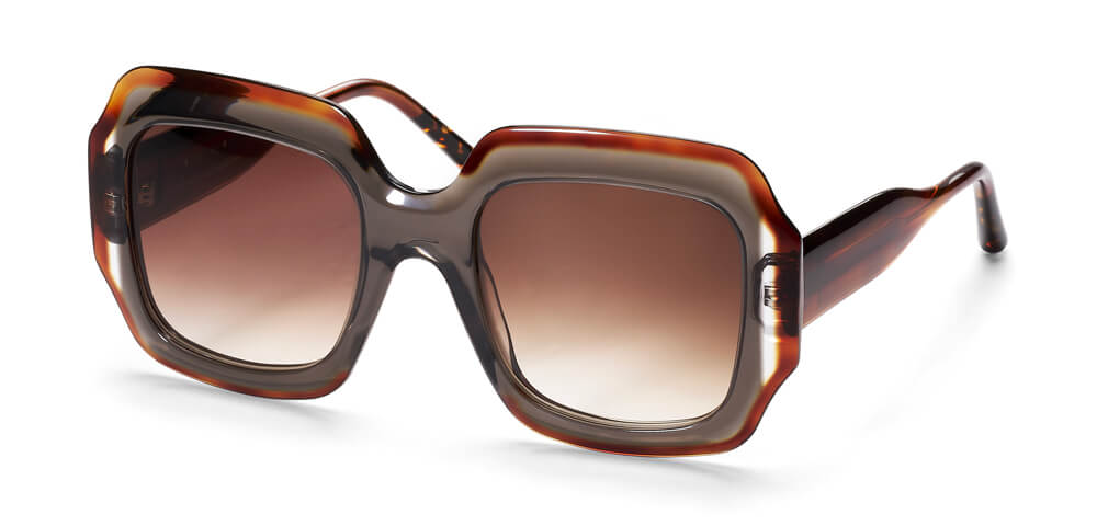 Petal - Grey / Crystal / Brown Havana