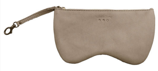 Double Leather Zipped Pouch