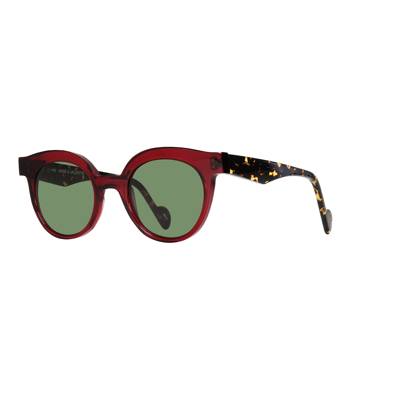 SACHA - Dark Red + Tortoise