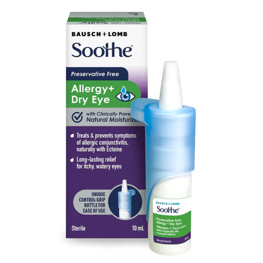 Soothe Allergy + Dry Eye Drops - Preservative Free
