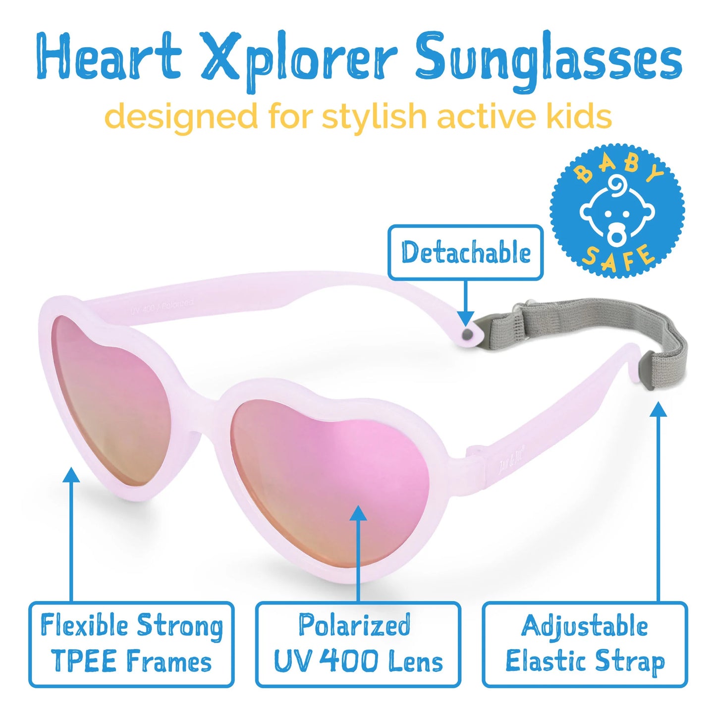 Kids Sunnies - Heart 2-6Y ( click for more colour options )