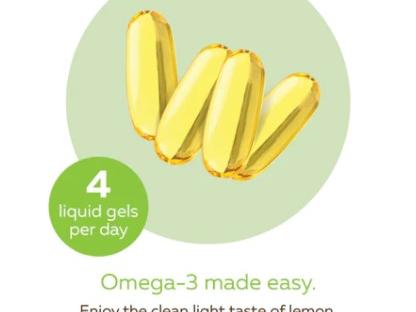 NutraSea® Omega-3 Liquid Gels (240 count), Lemon