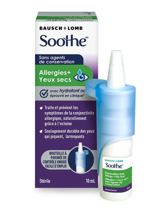 Soothe Allergy + Dry Eye Drops - Preservative Free