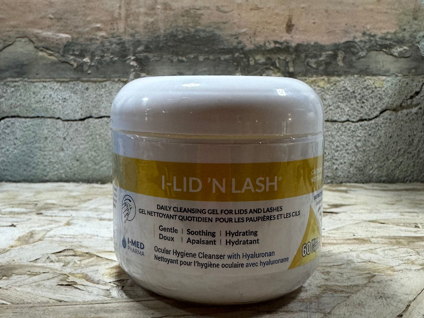 I-DROP LID 'N LASH - 60 wipes per jar