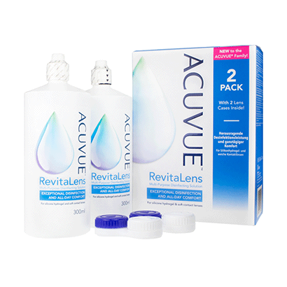 Acuvue RevitaLens Multi-Purpose Disinfecting Contact Lens Solution 300mL Twin Pack