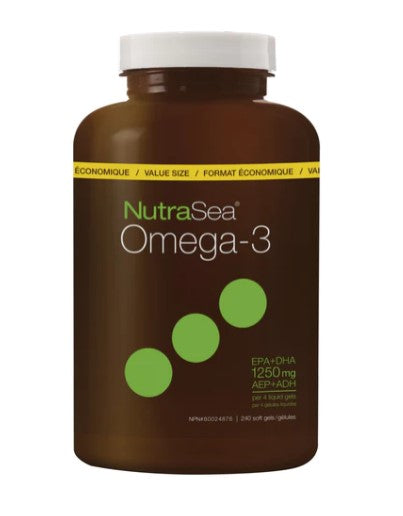 NutraSea® Omega-3 Liquid Gels (240 count), Lemon