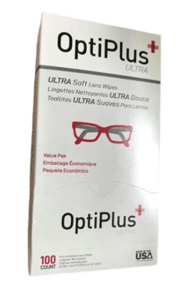 Optiplus Ultra-Soft Lens Wipes and Towelettes