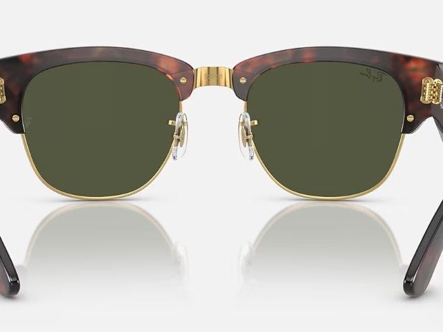 Mega Clubmaster - Polished Tortoise On Gold – Optical Image